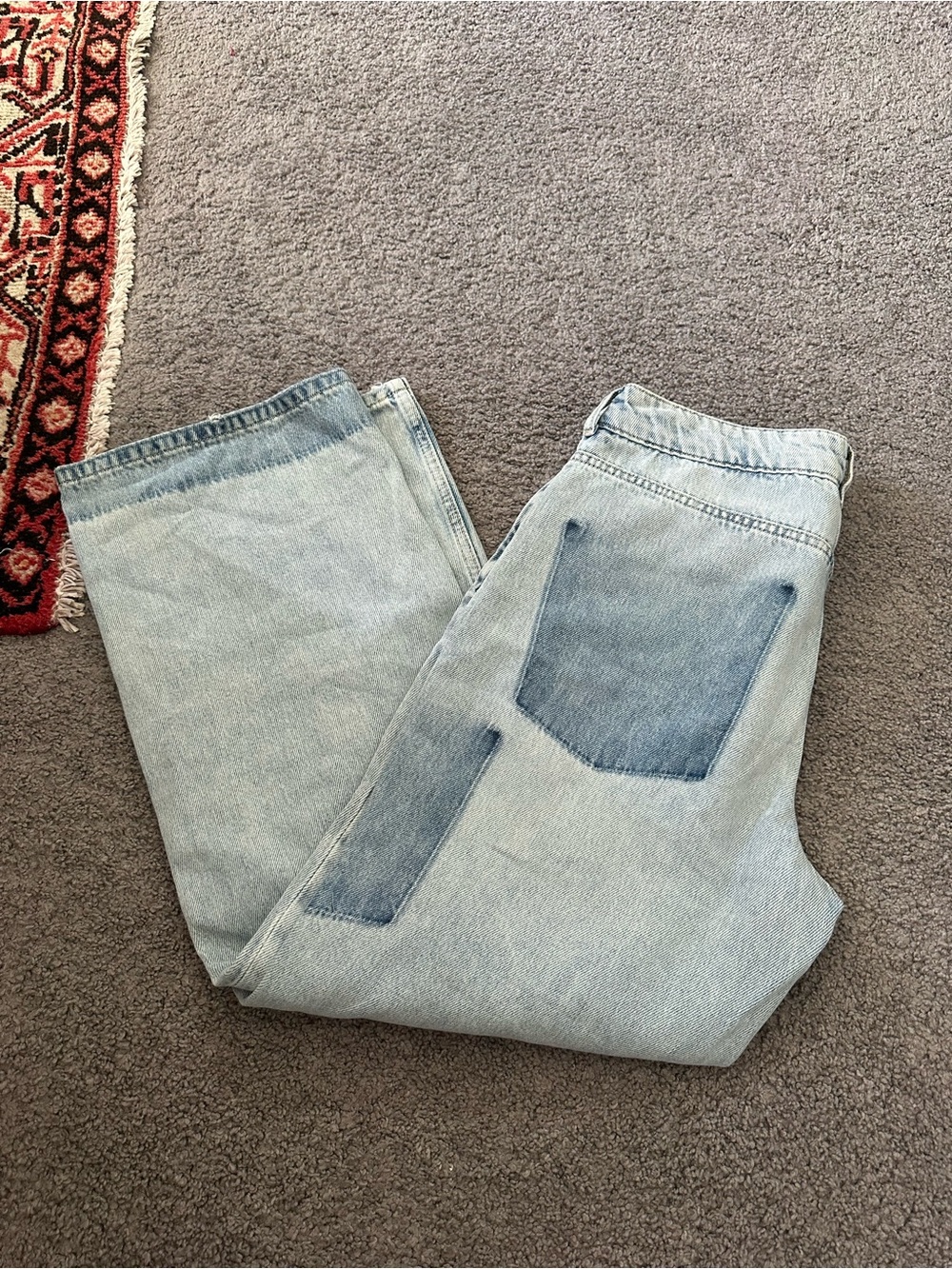 Pilcro Reworked Mid Rise Relaxed Straight Leg Jeans - Picture 8 of 8